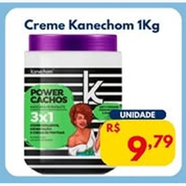 Recorte do encarte de Creme Kanechom