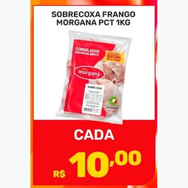 Recorte do encarte de Sobrecoxa Morgana 1 kg