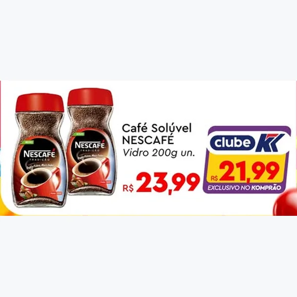 Café Solúvel Nescafé 200 g