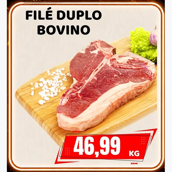 Recorte do encarte de Filé Duplo Bovino
