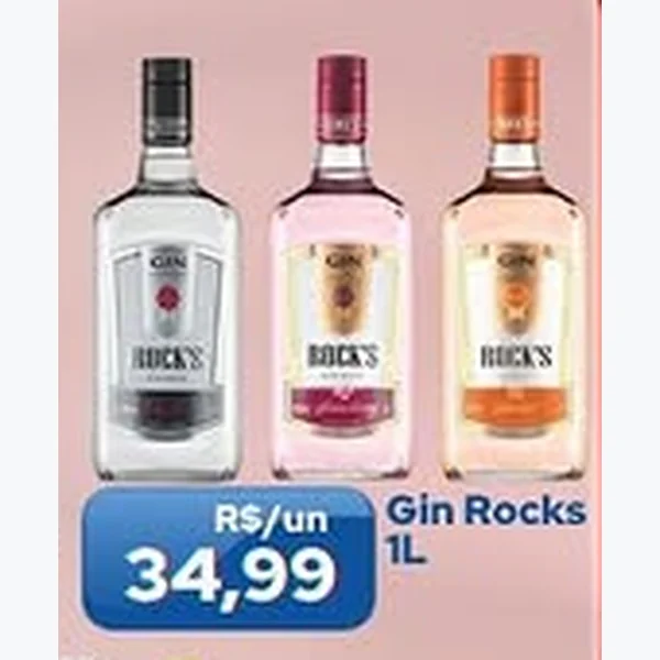 Recorte do encarte de Gin Rocks 1 L