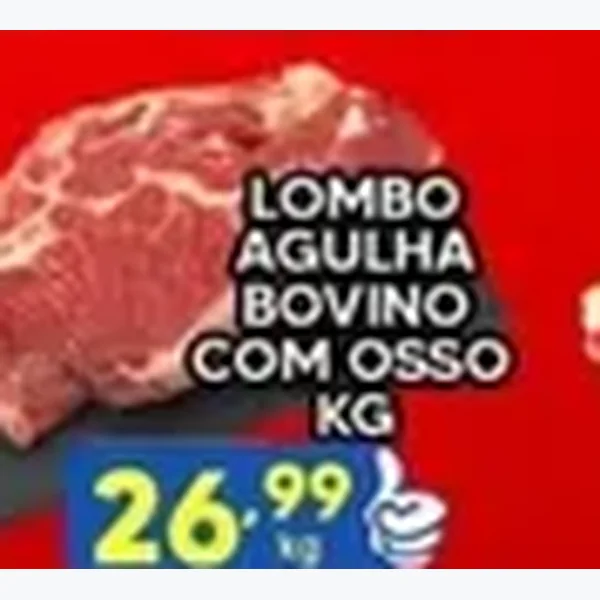 Lombo Agulha Bovino com Osso