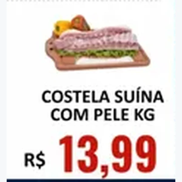 Recorte do encarte de Costela Suína com Pele