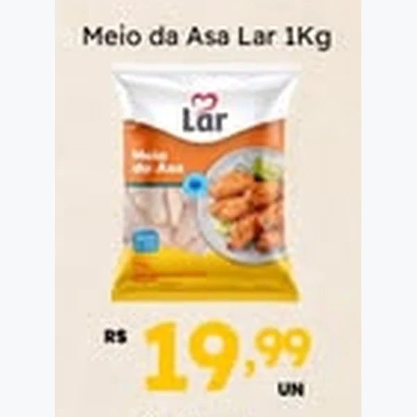 Recorte do encarte de Meio da Asa Lar 1 kg
