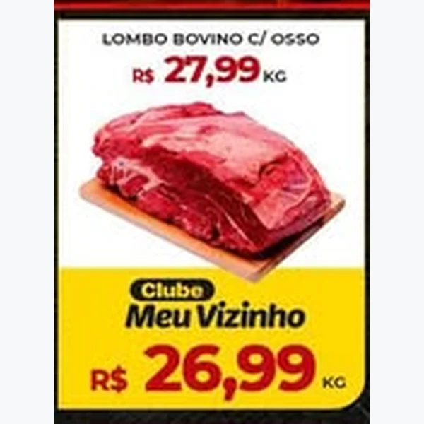 Recorte do encarte de Lombo Bovino C/ Osso
