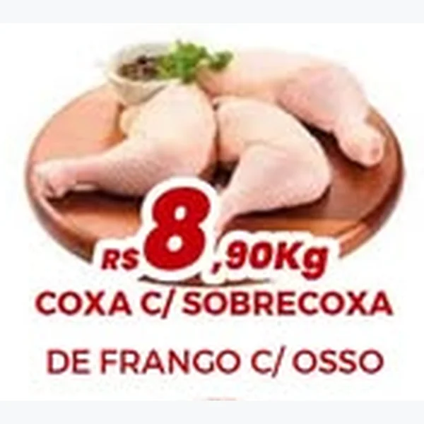 Recorte do encarte de Coxa e Sobrecoxa de Frango