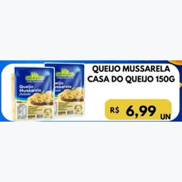 Queijo Mussarela Casa do Queijo 150 g
