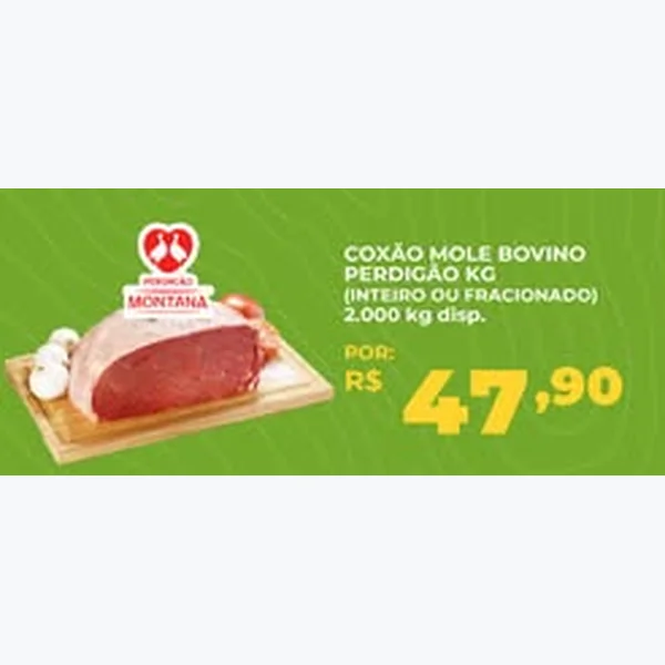 Recorte do encarte de Coxão Mole Bovino Perdigão
