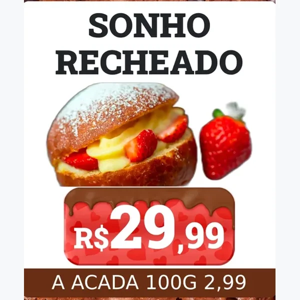 Recorte do encarte de Sonho Recheado