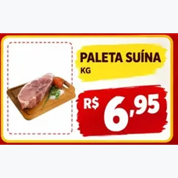 Recorte do encarte de Paleta Suína