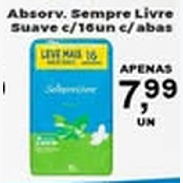 Absorvente Sempre Livre 16 un