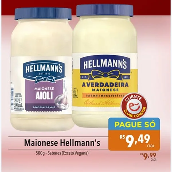 Maionese Aioli Hellmann's 500 g