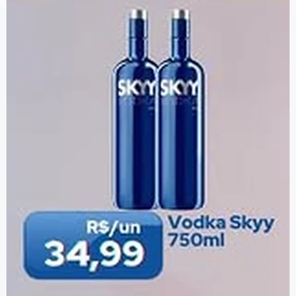 Recorte do encarte de Vodka Skyy 750 ml