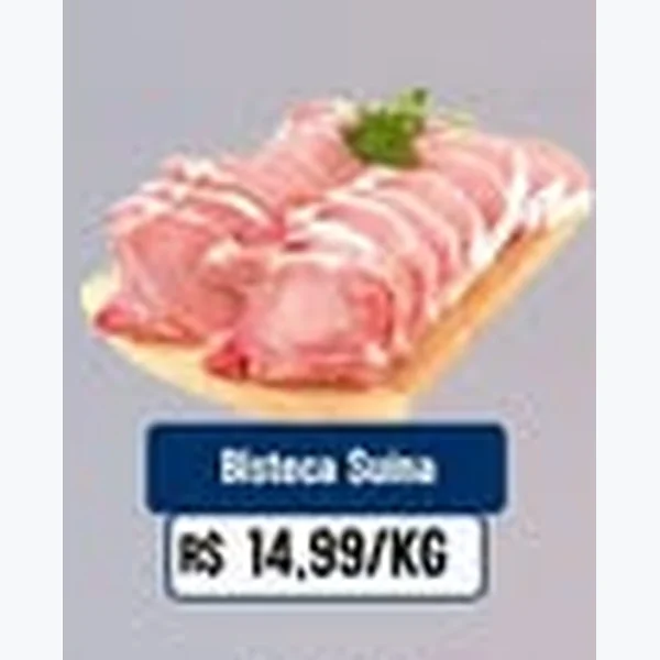 Recorte do encarte de Bisteca Suína
