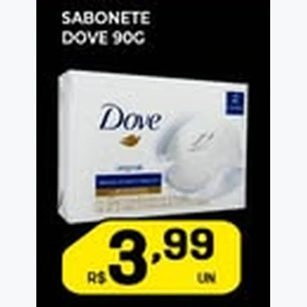 Recorte do encarte de Sabonete Dove 90 g