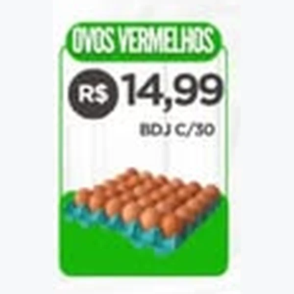 Recorte do encarte de Ovos Vermelhos 30 un
