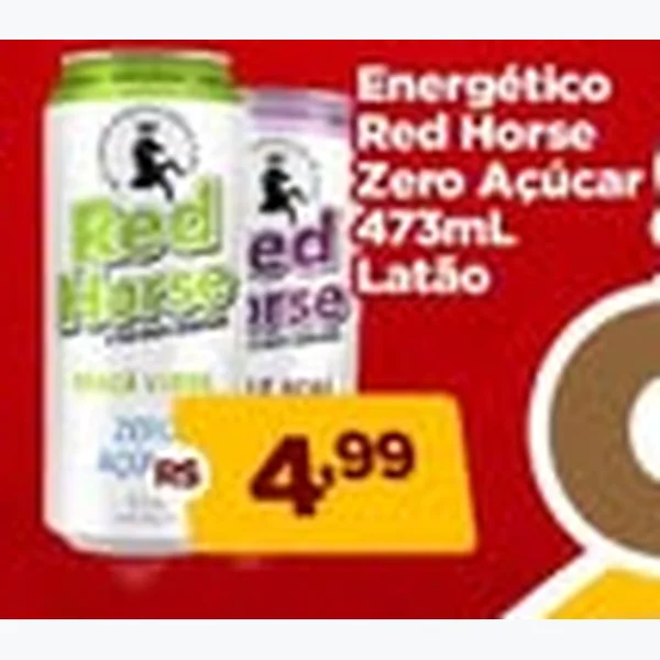 Energético Zero Açúcar Red Horse 473 ml