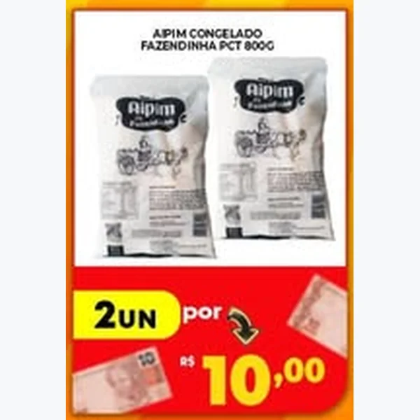 Aipim Congelado Fazendinha 800 g