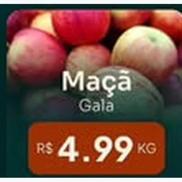Recorte do encarte de Maçã Gala