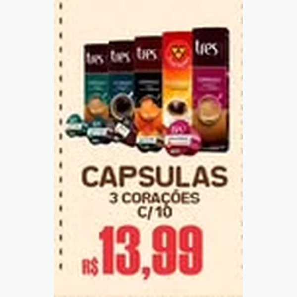 Cápsulas 3 Corações 10 un