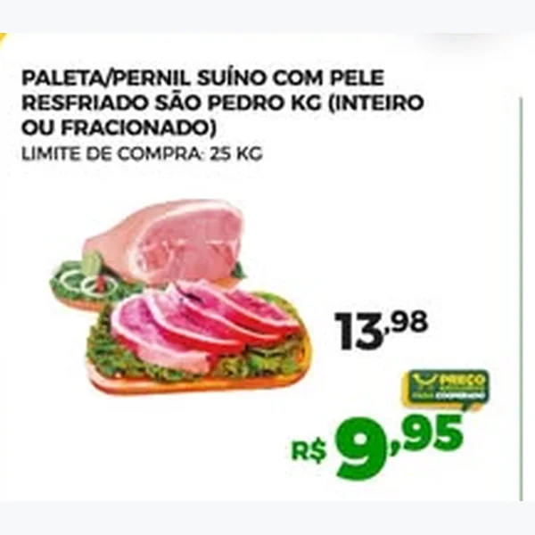 Paleta Suína com Pele Resfriada São Pedro