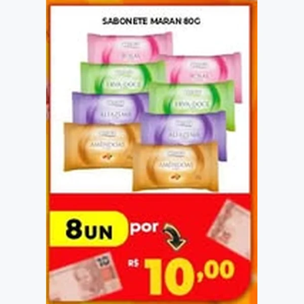 Recorte do encarte de Sabonete Maran 80 g