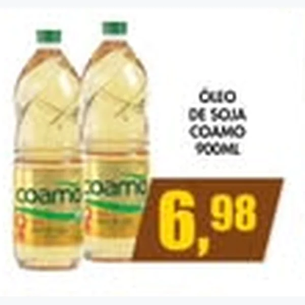 Recorte do encarte de Óleo de Soja Coamo 900 ml