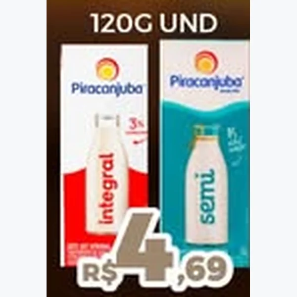 Leite Semidesnatado Piracanjuba 1 L