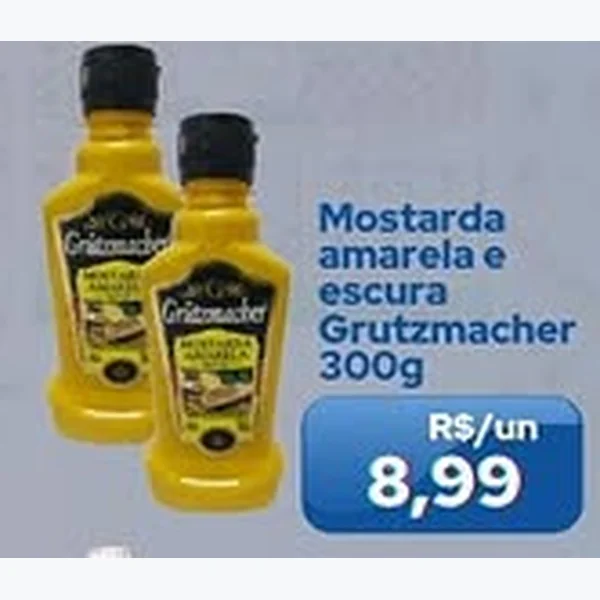Mostarda Amarela e Escura Grutzmacher 300 g