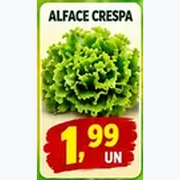Recorte do encarte de Alface Crespa