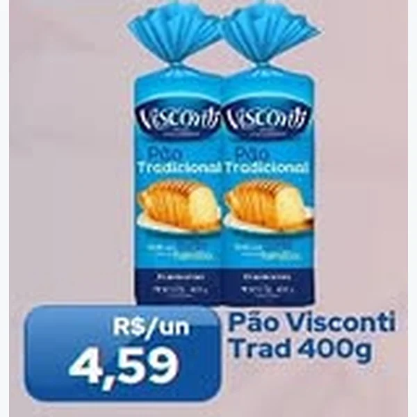 Recorte do encarte de Pão Tradicional Visconti 400 g