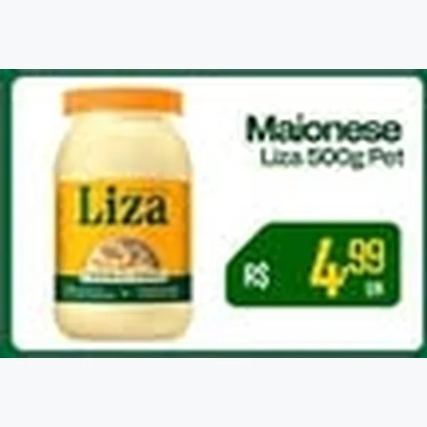 Recorte do encarte de Maionese Liza 500 g