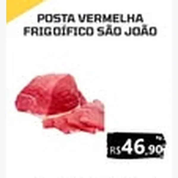 Recorte do encarte de Posta Vermelha Frigorífico São João