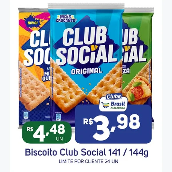 Biscoito Club Social 141 g