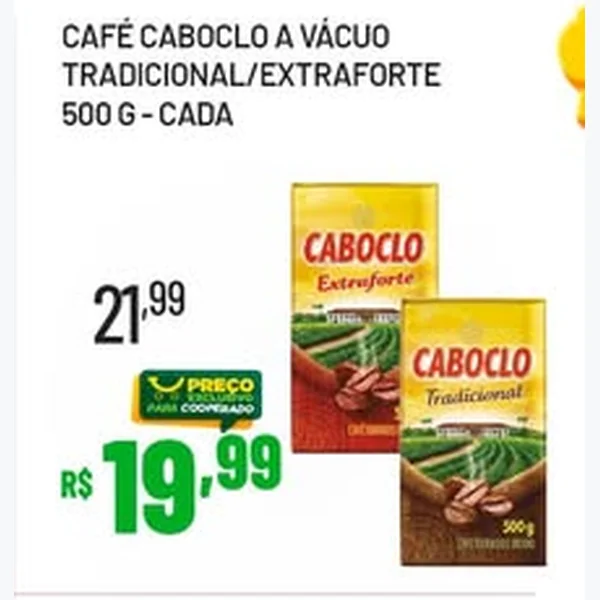 Recorte do encarte de Café Tradicional Caboclo 500 g
