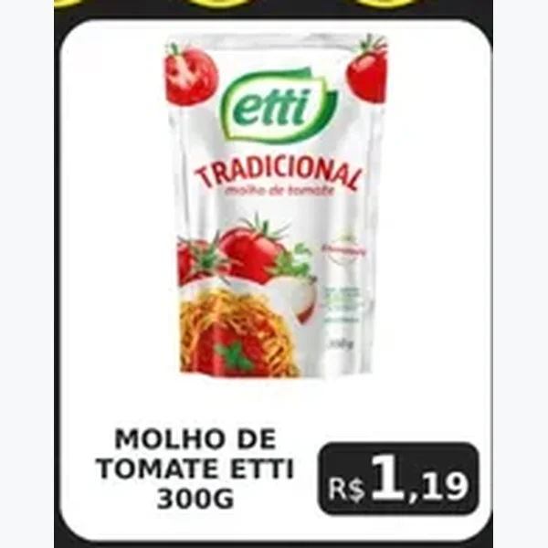 Molho de Tomate Etti 300 g
