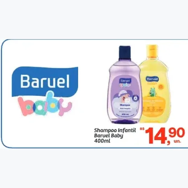 Shampoo Infantil Baruel Baby 400 ml