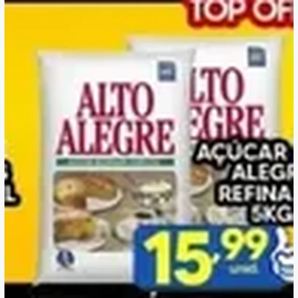 Açúcar Refinado Alto Alegre 5 kg