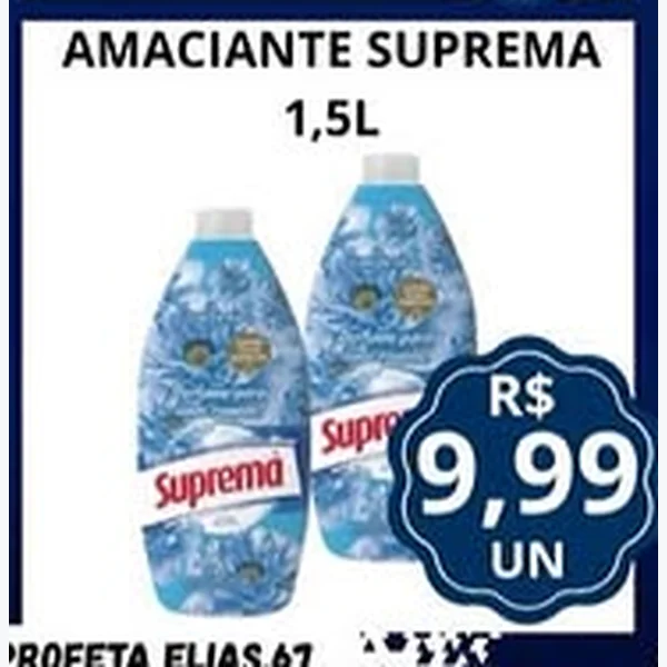 Recorte do encarte de Amaciante Suprema 1,5 L