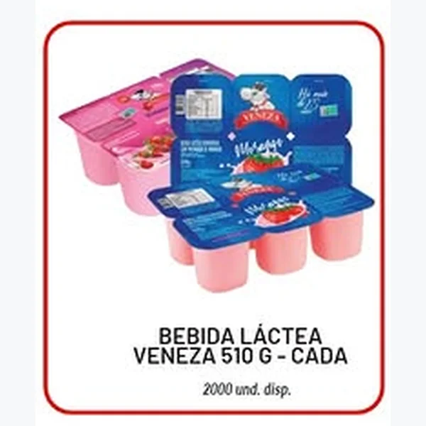 Recorte do encarte de Bebida Láctea Veneza 510 g