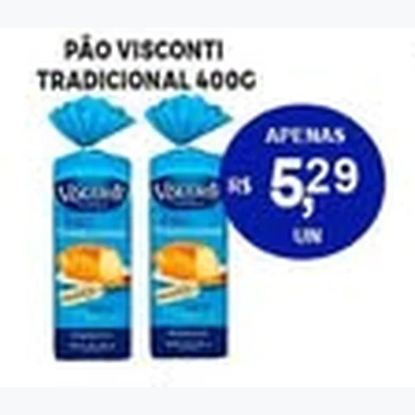 Recorte do encarte de Pão Tradicional Visconti 400 g