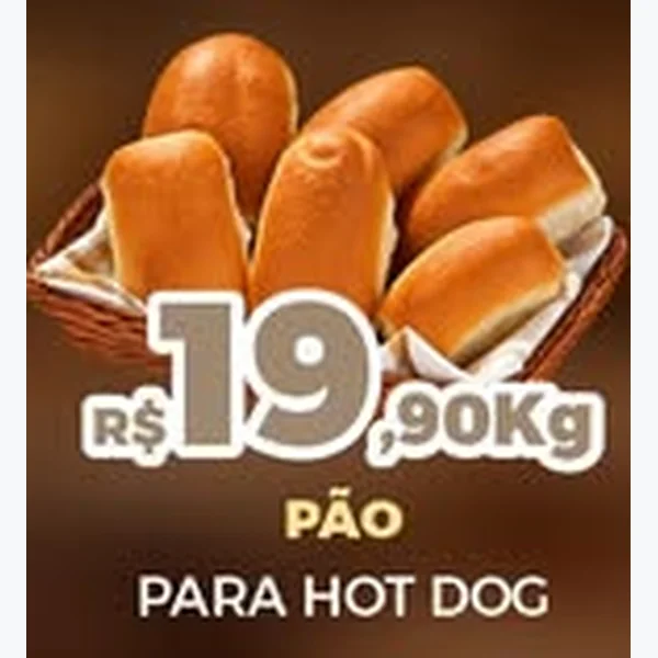 Recorte do encarte de Pão para Hot Dog