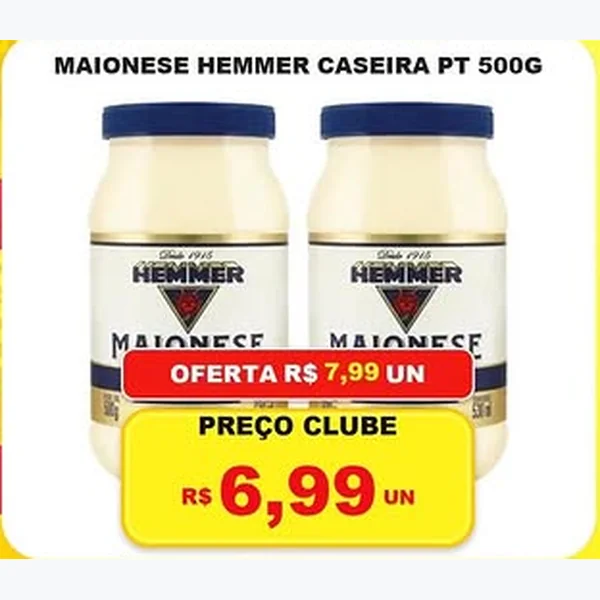 Maionese Caseira Hemmer 500 g