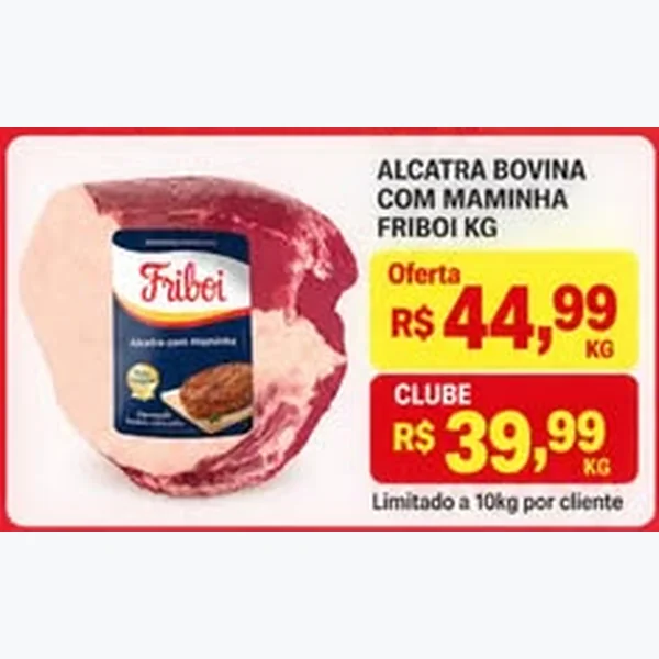 Recorte do encarte de Alcatra Bovina com Maminha Friboi