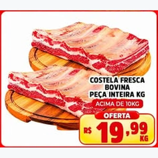 Costela Fresca Bovina Peça Inteira
