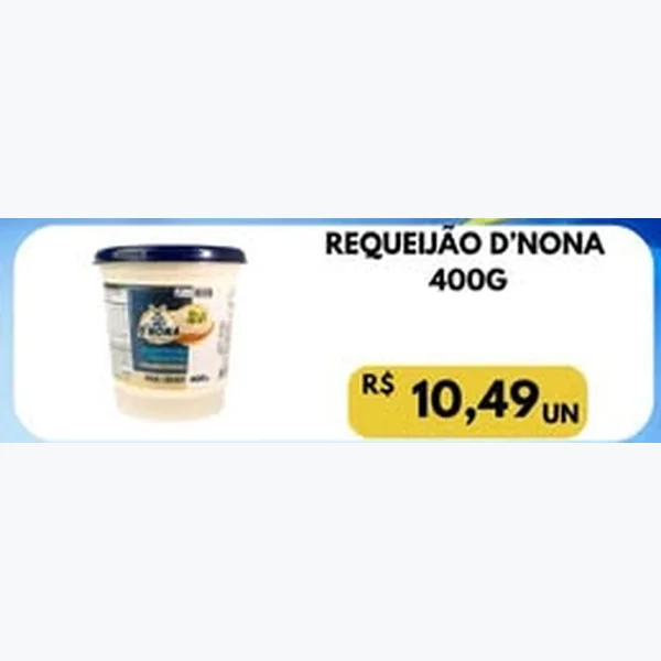 Recorte do encarte de Requeijão D'Nona 400 g