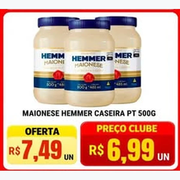 Recorte do encarte de Maionese Caseira Hemmer 500 g