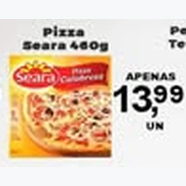 Recorte do encarte de Pizza Seara 460 g