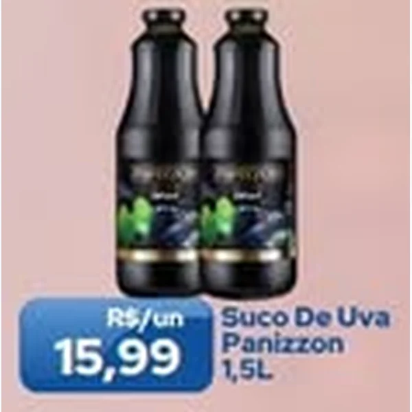 Recorte do encarte de Suco de Uva Panizzon 1,5 L