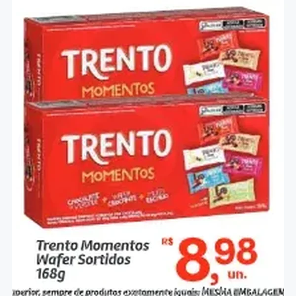 Wafer Sortidos Trento Momentos 168 g